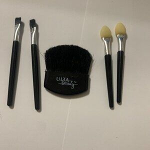 ULTA compact brushes 2 applicators, 1powder brush, & 2 line brushes